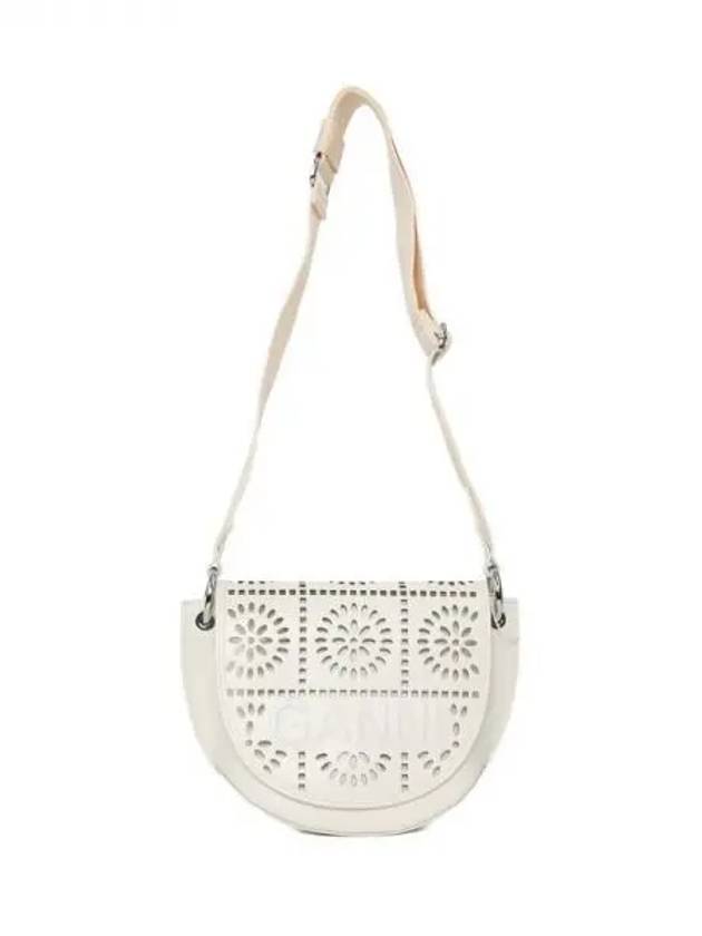 PERFORATED Saddle Shoulder Bag 270071 - GANNI - BALAAN 1