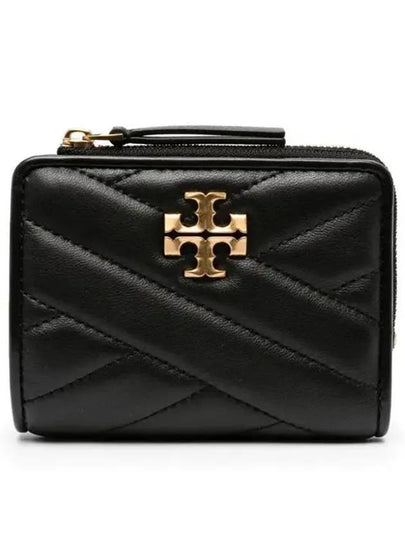 Chevron Half Wallet Black - TORY BURCH - BALAAN 2