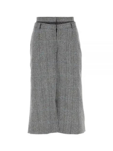 Women s Asymmetric Drape Skirt Gray S51ME0008 S60423 - MAISON MARGIELA - BALAAN 1