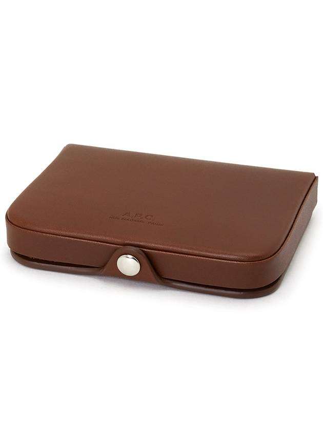 Josh Leather Coin Wallet Hazelnut - A.P.C. - BALAAN 4