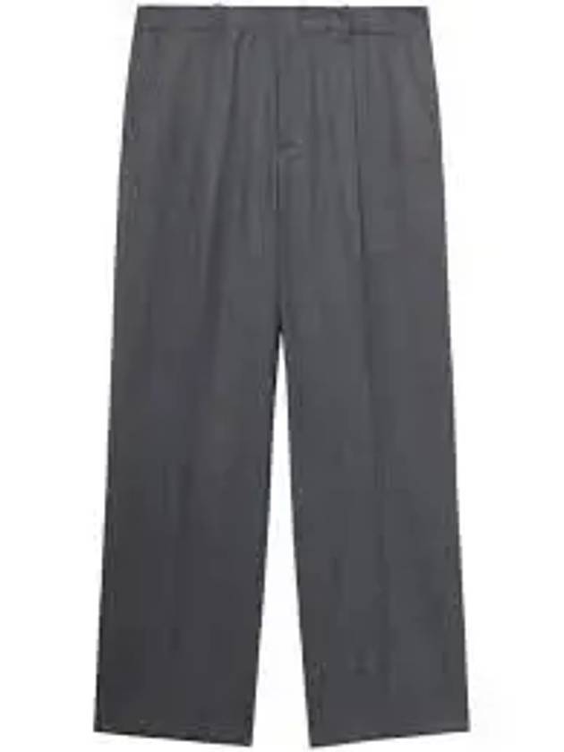 Pleated Detail Straight Pants Grey - OUR LEGACY - BALAAN 2