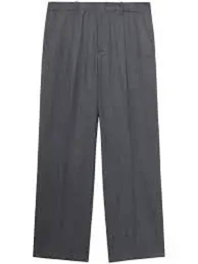 Pleated Detail Straight Pants Grey - OUR LEGACY - BALAAN 2