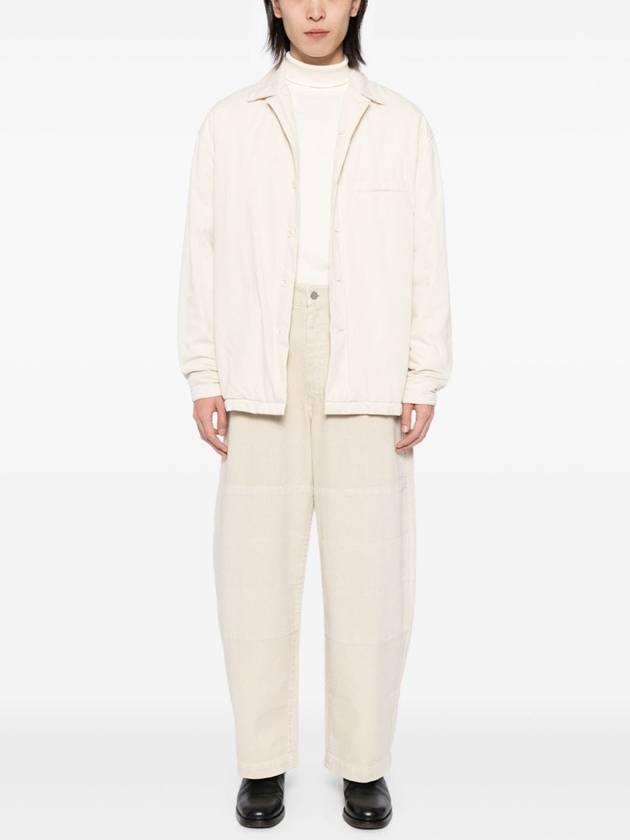 Cotton Long Sleeve Turtleneck Cream - LEMAIRE - BALAAN 3