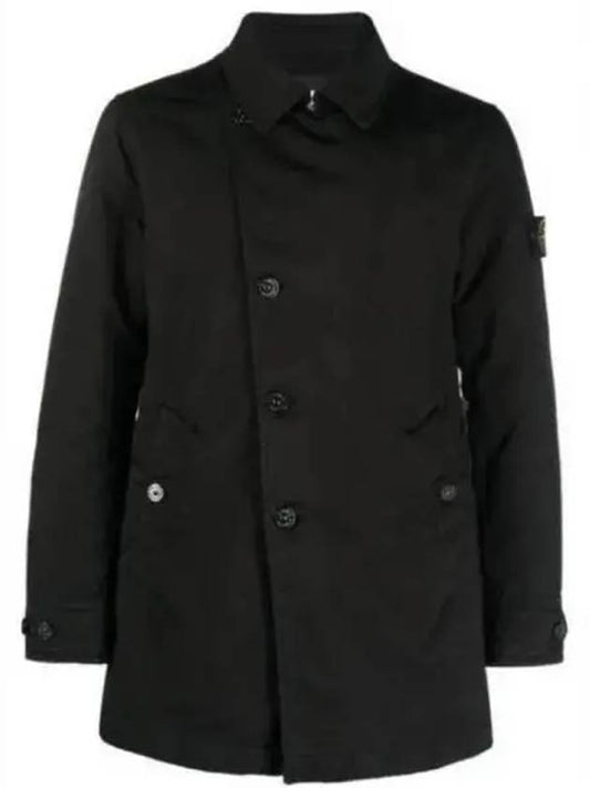 Wappen Patch Single Breasted Jacket Black - STONE ISLAND - BALAAN 2