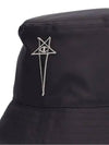 Rick Owens Recycled Nylon Embroidered Logo Bucket Hat - RICK OWENS - BALAAN 3
