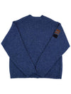 Fox Intarsia Comfort Knit Top Blue Melange - MAISON KITSUNE - BALAAN 3