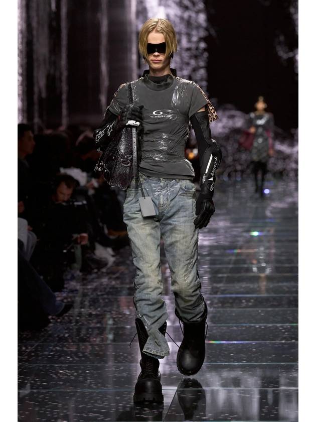 Balenciaga T-shirt Made Of Combined Materials, Unisex, Grey - BALENCIAGA - BALAAN 8