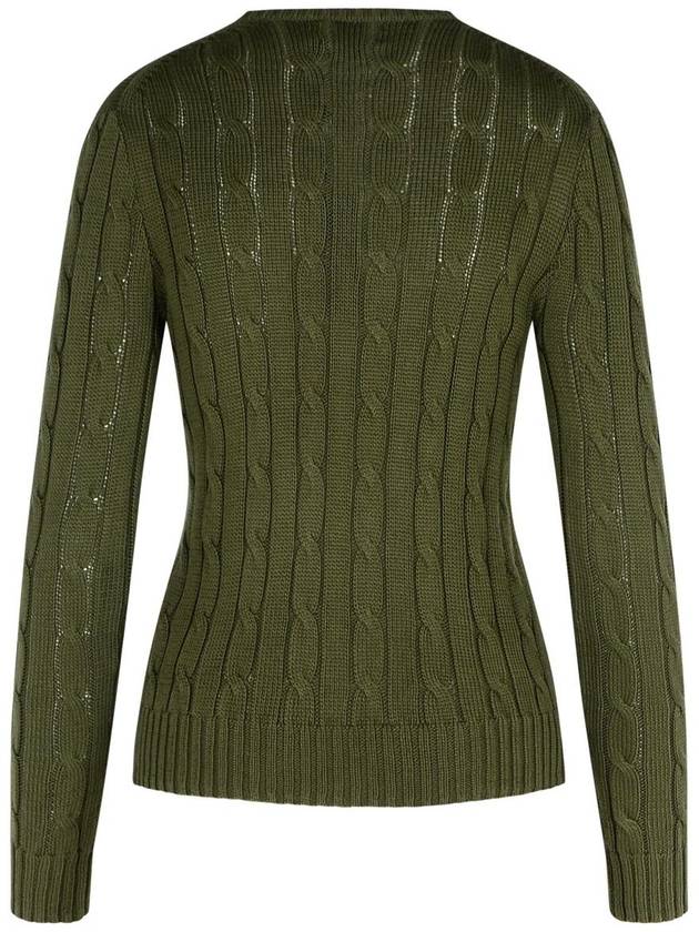 Polo Ralph Lauren 'Julianna' Green Cotton Sweater - POLO RALPH LAUREN - BALAAN 3