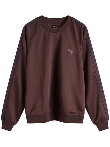 Poly Smooth Track Crew Neck Sweatshirt Dark Brown - NEEDLES - BALAAN 1