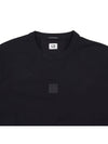 Logo Patch Cotton Sweatshirt Black - CP COMPANY - BALAAN 4