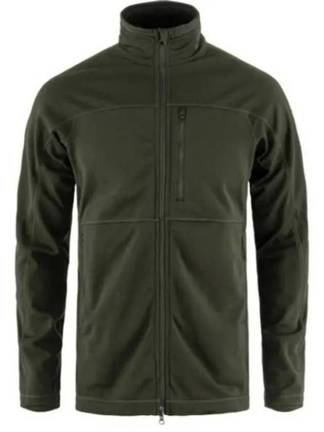 Men's Abisko Lite Fleece Jacket Deep Forest - FJALL RAVEN - BALAAN 2