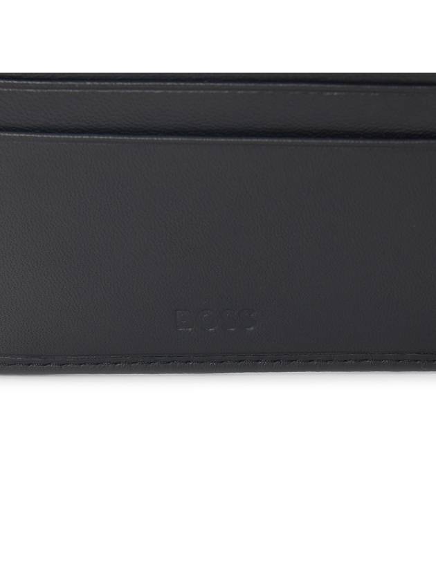 Logo Leather Bifold Half Wallet Black - HUGO BOSS - BALAAN 6