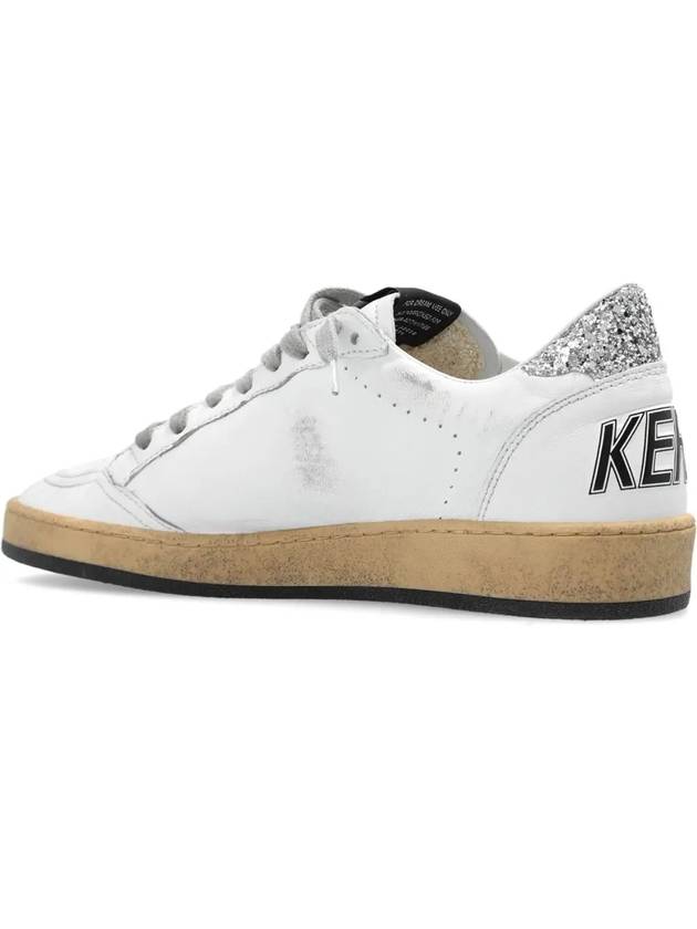 Ball Star Heel Tab Low Sneakers White Silver - GOLDEN GOOSE - BALAAN 5