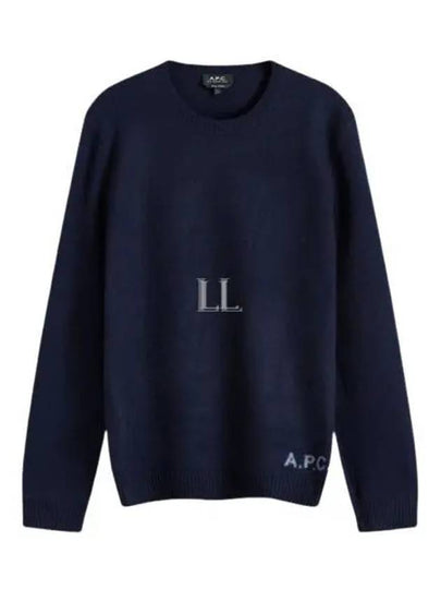 Edward Intarsia Knit Top Dark Navy - A.P.C. - BALAAN 2