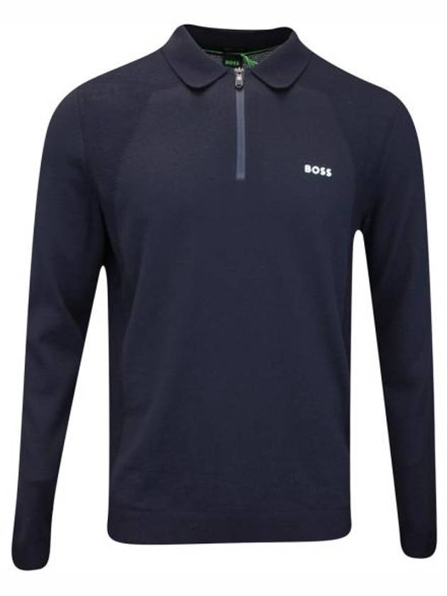 Men's Lite Cotton Polo Shirt Navy - HUGO BOSS - BALAAN 2