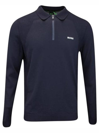 Men's Lite Cotton Polo Shirt Navy - HUGO BOSS - BALAAN 2