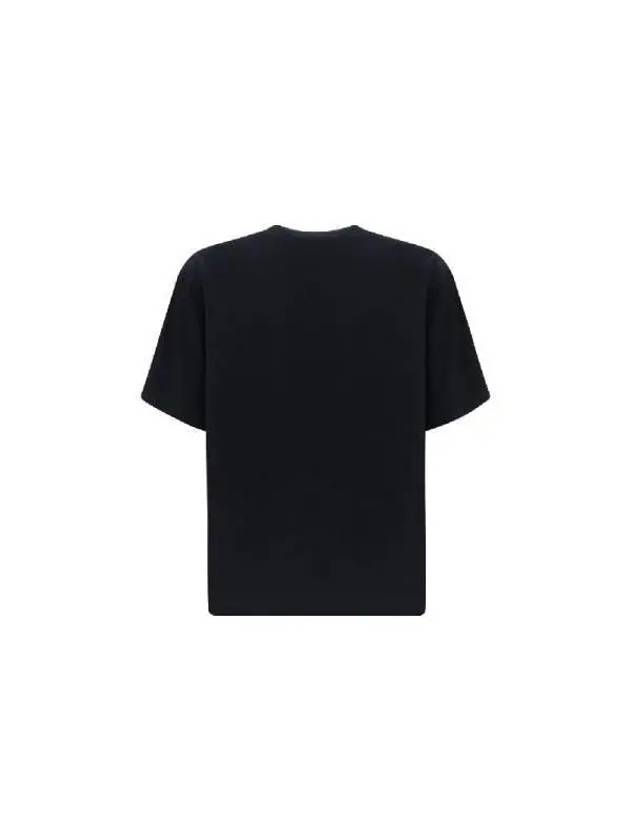 Logo Print Short Sleeve T-Shirt Black - STONE ISLAND - BALAAN 3