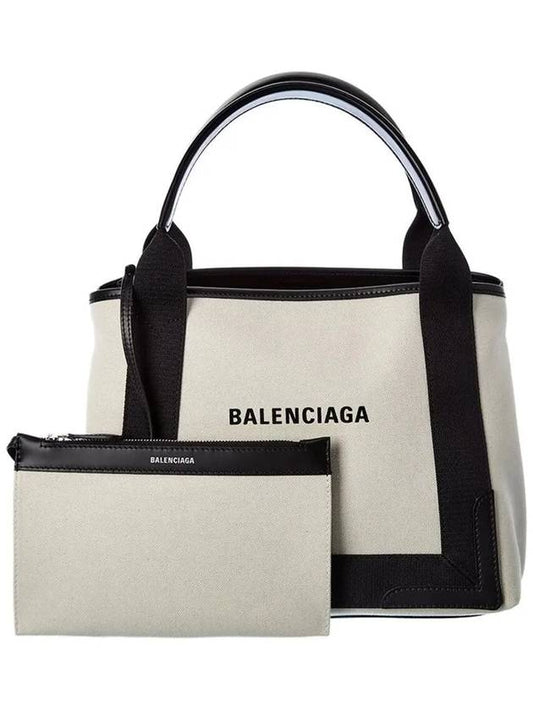 Cabas Logo Canvas Small Tote Bag Black - BALENCIAGA - BALAAN 2