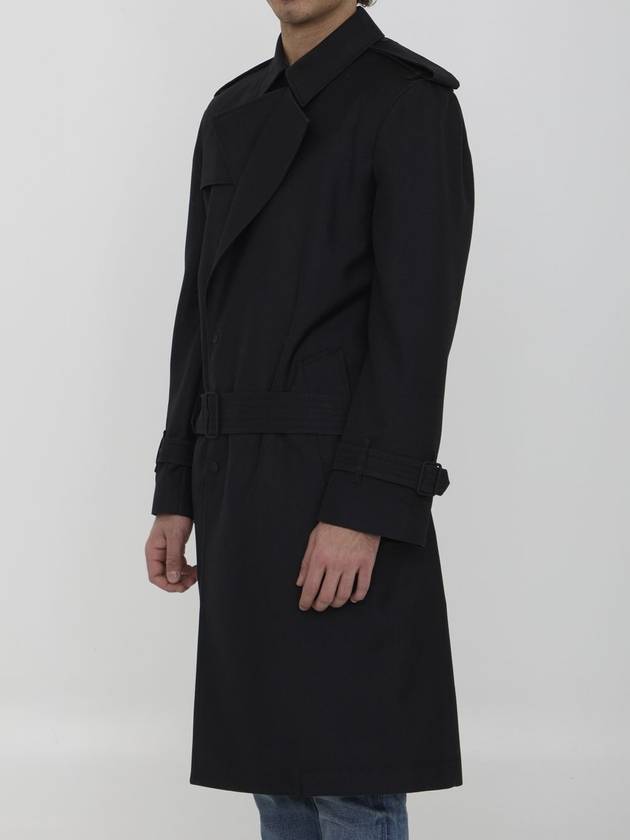 Belted Long Trench Coat Black - BURBERRY - BALAAN 3