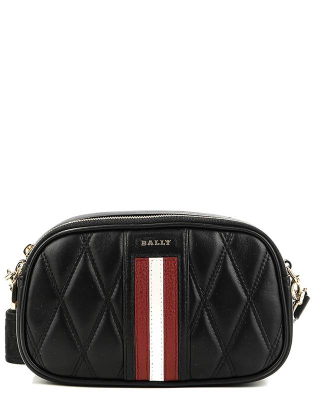 Denni Logo Quilted Mini Cross Bag Black 601621 24313 F170 - BALLY - BALAAN 2