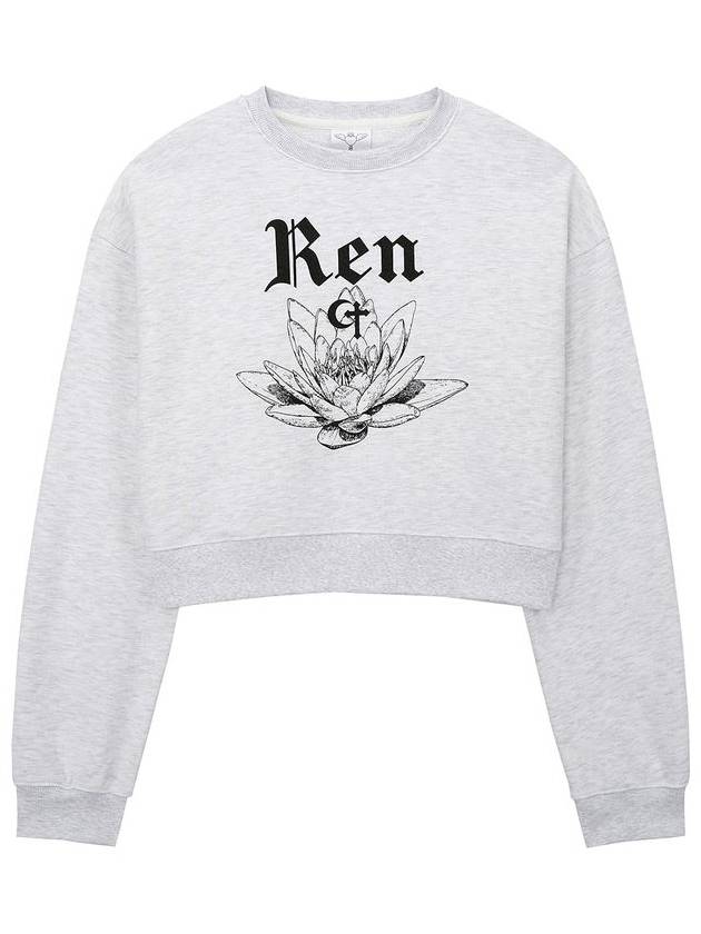 0 9 Ren crop sweatshirt LIGHT GRAY - CLUT STUDIO - BALAAN 3