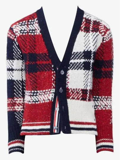 Donegal Tartan Check Cardigan - THOM BROWNE - BALAAN 2