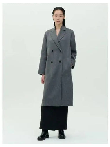 Women s Cashmere Suffolk Double Breasted Coat Jacket Charcoal Melange Domestic Product GM0024090679214 - THEORY - BALAAN 1