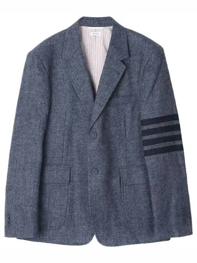 Donegal Tweed Bar Straight Fit Sports Coat Men s Jacket - THOM BROWNE - BALAAN 1