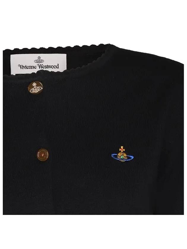 Bea Cropped Cardigan Black - VIVIENNE WESTWOOD - BALAAN 4