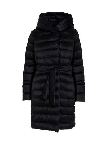 22FW NOVEF hooded padded jacket black 94960426 003 - MAX MARA - BALAAN 1