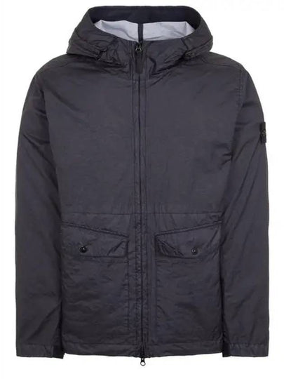 Membrana 3L TC Hooded Jacket Blue - STONE ISLAND - BALAAN 2