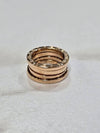 Women s Ring 18K B Zero1 3 Band Rose Gold No 46 352920 - BVLGARI - BALAAN 5