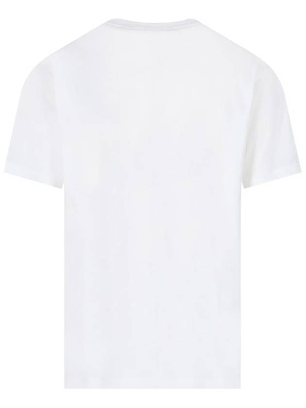 logo print cotton short sleeve t-shirt white - BURBERRY - BALAAN 4