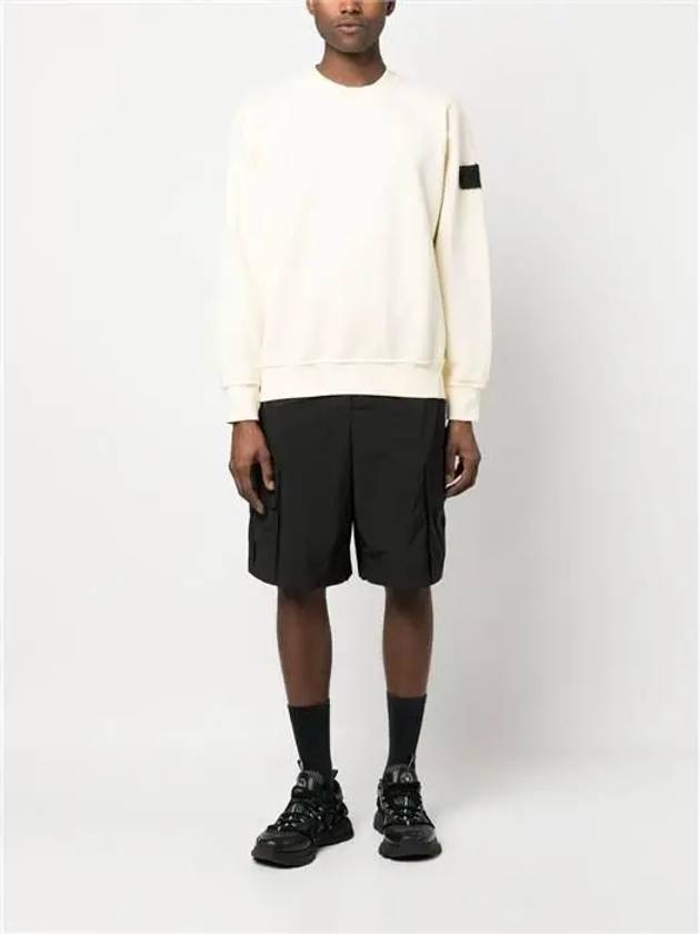 Shadow Logo Crew Neck Cotton Sweatshirt Butter - STONE ISLAND - BALAAN 4