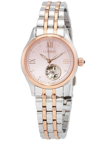 Citizen Luna Automatic Pink Dial Two-Tone Ladies Watch PR1044-87X - CITIZEN - BALAAN 1