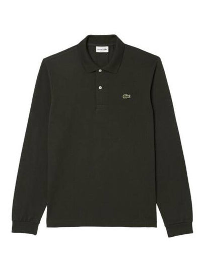 Classic Long Sleeve Polo Shirt Khaki Green - LACOSTE - BALAAN 2