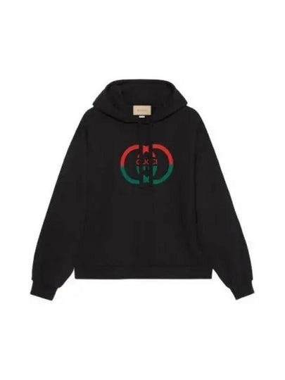 Cotton Jersey Printed Hoodie Sweatshirt Black - GUCCI - BALAAN 2