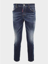 Cropped Skinny Jeans Blue - DSQUARED2 - BALAAN 2