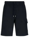 Men's Lens Patch Cargo Shorts Black - CP COMPANY - BALAAN 2