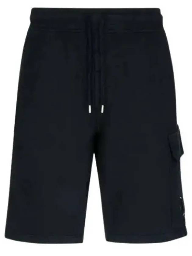 Men's Lens Patch Cargo Shorts Black - CP COMPANY - BALAAN 2