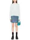 Women's Baby Fox Patch Regular Knit Top Mint - MAISON KITSUNE - BALAAN 3