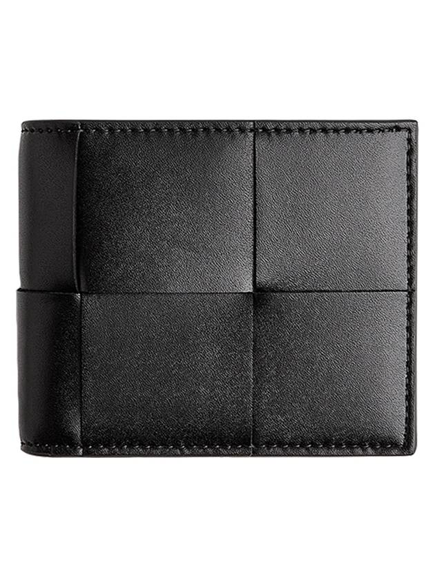 Bi-Fold Wallet With Coin Purse Black - BOTTEGA VENETA - BALAAN 1
