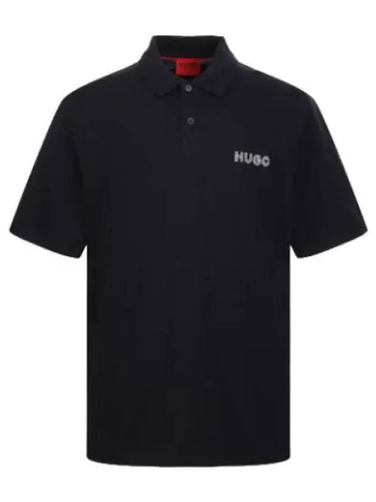 Logo embroidered short sleeve polo shirt T collar - HUGO BOSS - BALAAN 1