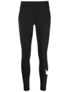 Sportswear Essential Mid-rise Swoosh Leggings Black - NIKE - BALAAN.