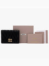 Matelasse Nappa Leather Card Wallet Black - MIU MIU - BALAAN 5