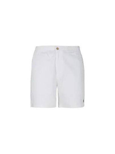 Men's Embroidered Pony Prepster Shorts White - POLO RALPH LAUREN - BALAAN 2