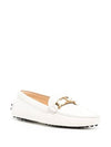 Women's Gommino Leather Driving Shoes White - TOD'S - BALAAN 3