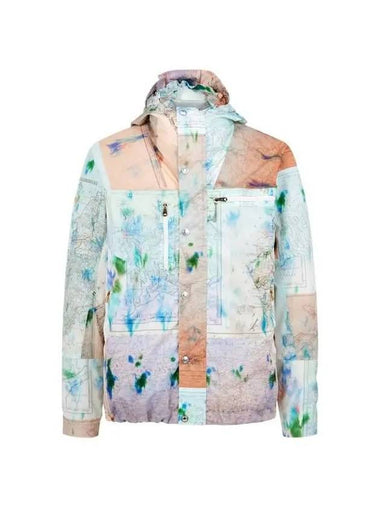 Map Print Windbreaker Jacket Mint - PAUL SMITH - BALAAN 1