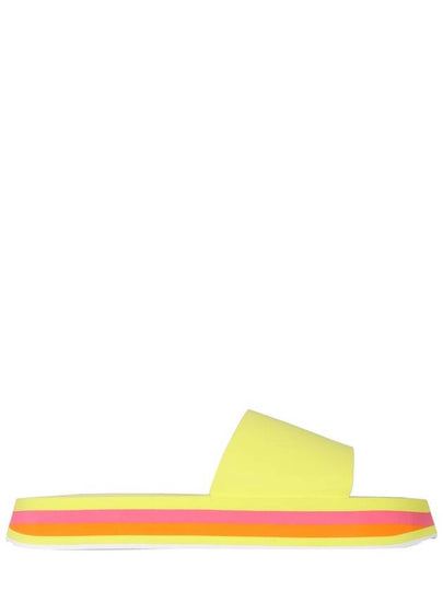 Color Block Platform Slippers Yellow - MSGM - BALAAN 2