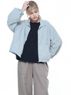 Women s SCWJ SK Seersucker Crop Windbreaker Jumper Sky - CHANCE'S NOI - BALAAN 2